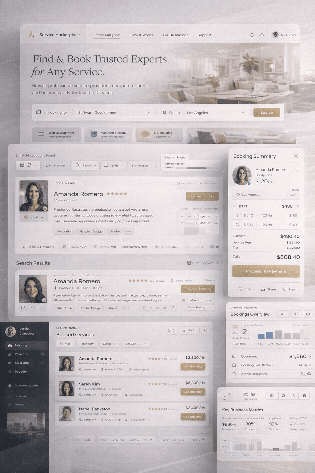 Сервисная платформа / booking interface